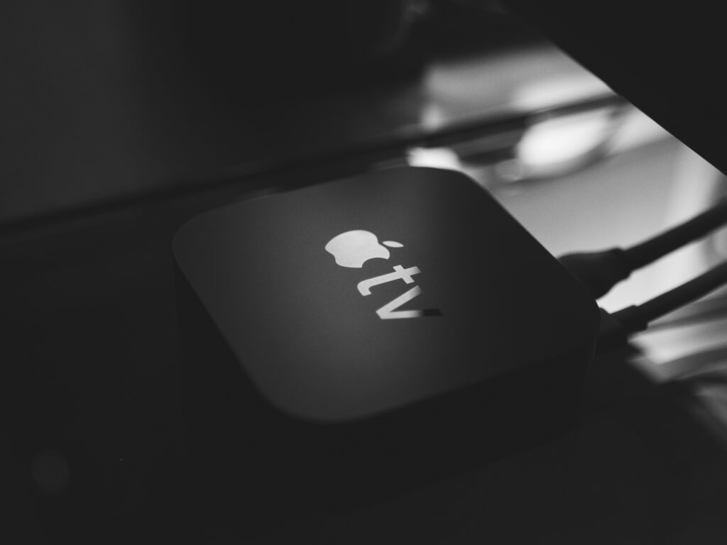 Apple TV noir et blanc