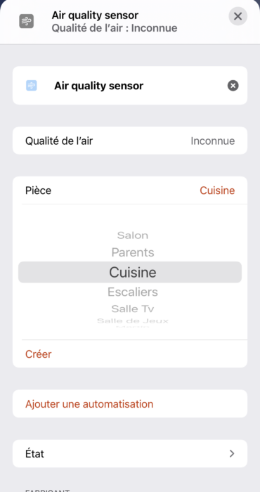 Air quality sensor Homekit Air quality sensor Homekit