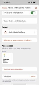 Exemple d'automatisation Legrand Netatmo